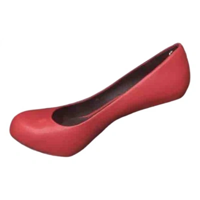 Pre-owned United Nude Leather Heels In Red