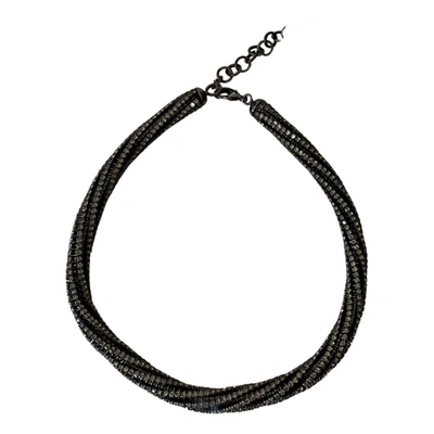 Pre-owned Max Mara Necklace In Grey