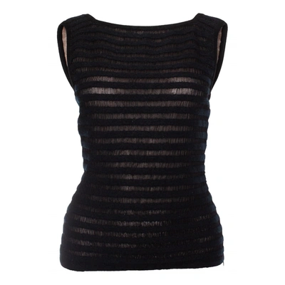 Pre-owned Alaïa Wool Top In Black