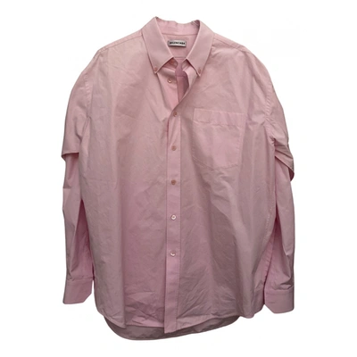 Pre-owned Balenciaga Shirt In Pink