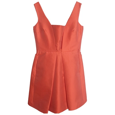 Pre-owned Dsquared2 Silk Dress In Orange