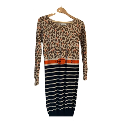 Pre-owned Sonia By Sonia Rykiel Wool Mid-length Dress In Multicolour