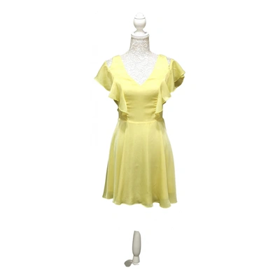 Pre-owned Vila Mini Dress In Yellow