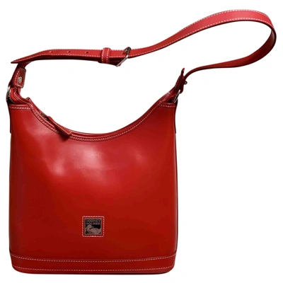 Pre-owned Dooney & Bourke Leather Handbag In Red