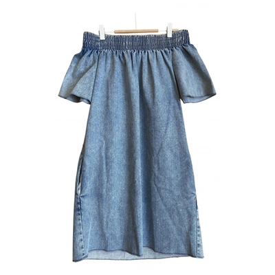 Pre-owned Bimba Y Lola Mini Dress In Blue