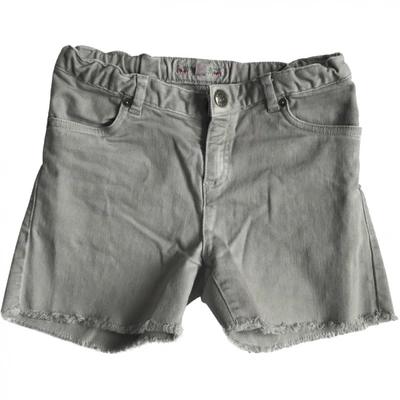 Pre-owned Bonpoint Kids' Grey Denim - Jeans Shorts