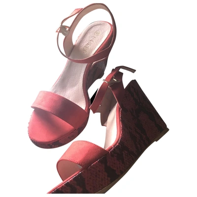 Pre-owned Cuplé Sandals In Red