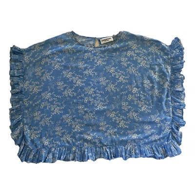 Pre-owned Essentiel Antwerp Blue Cotton Top