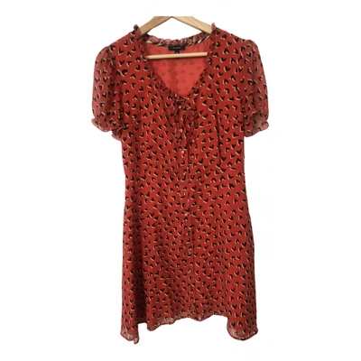 Pre-owned R13 Silk Mini Dress In Red