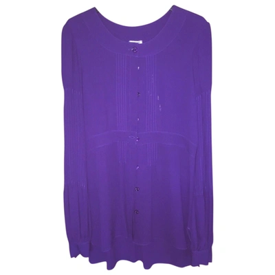 Pre-owned Chanel Silk Blouse In Purple