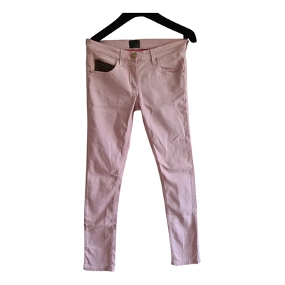 Pre-owned Fendi Slim Jeans In Pink