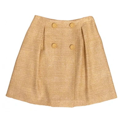 Pre-owned Paule Ka Skirt In Yellow