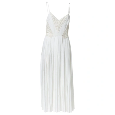 Pre-owned Byblos Maxi Dress In White