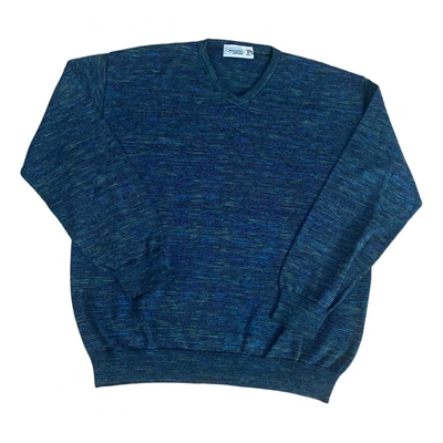 Pre-owned Missoni Wool Pull In Blue