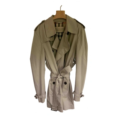 Pre-owned Burberry Beige Cotton Coat