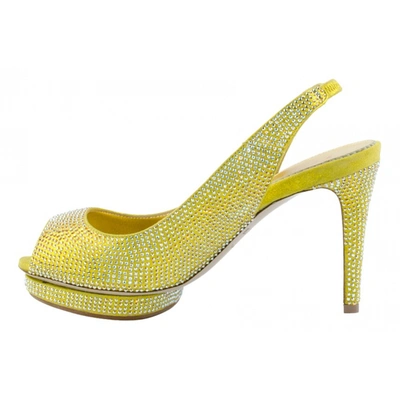 Pre-owned Le Silla Leather Heels In Yellow