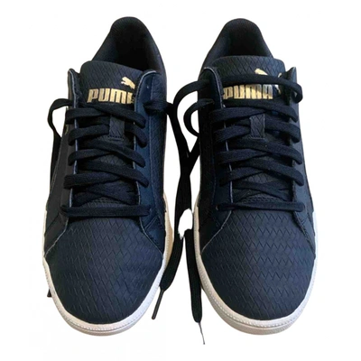 Pre-owned Puma Low Trainers In Black