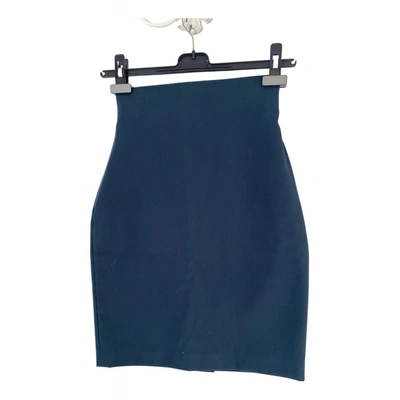 Pre-owned Katharine Hamnett Wool Mid-length Skirt In Blue