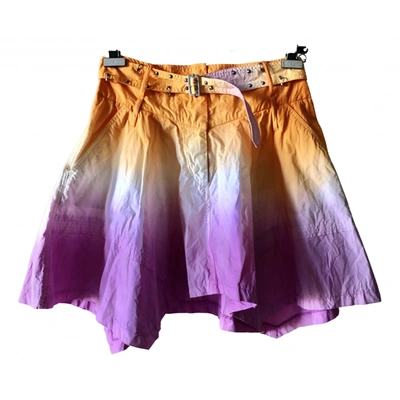 Pre-owned John Richmond Mini Skirt In Multicolour