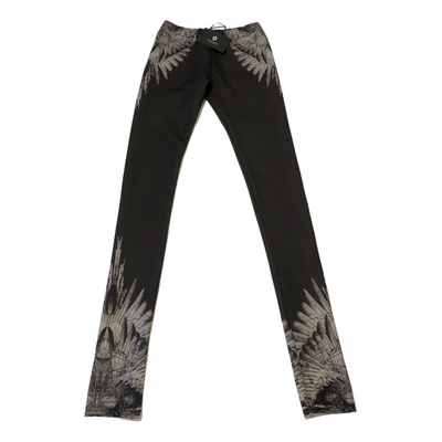 Pre-owned Marcelo Burlon County Of Milan Black Polyester Trousers