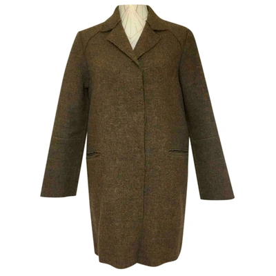 Pre-owned Marni Wool Coat In Brown