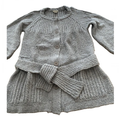 Pre-owned Chloé Wool Cardi Coat In Grey