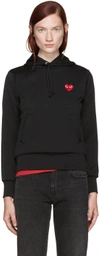 Comme Des Garçons Play Comme Des Garcons Play Black Mens Fit Heart Patch Hoodie