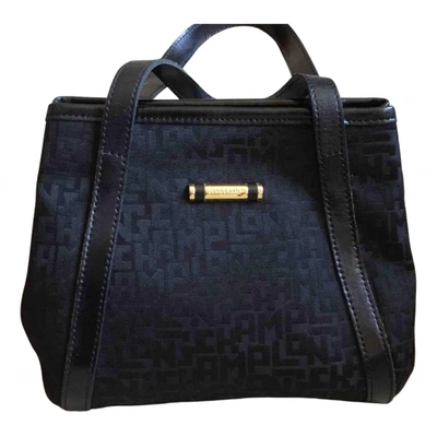 Pre-owned Longchamp Cloth Handbag In Black