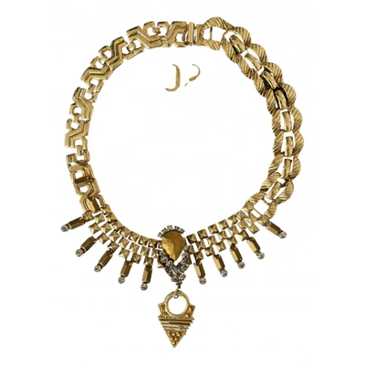 Pre-owned Dannijo Necklace In Gold