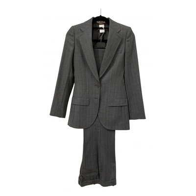 Pre-owned Chloé Wool Suit Jacket In Grey