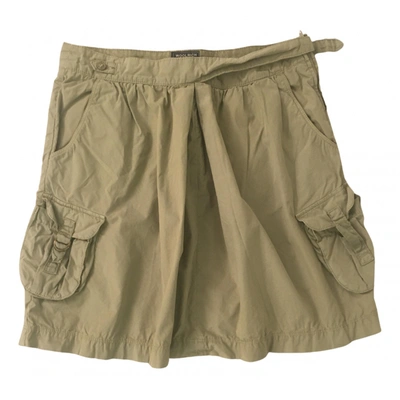 Pre-owned Woolrich Mini Skirt In Green
