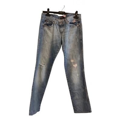 Pre-owned Krizia Straight Jeans In Blue