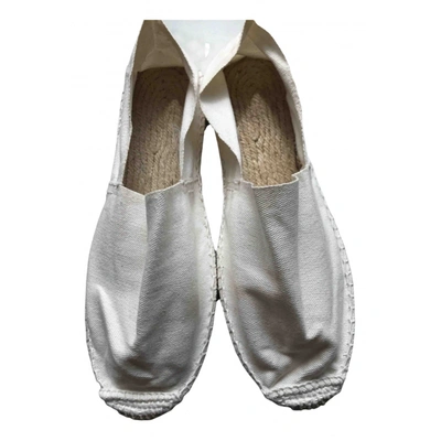 Pre-owned Toast Cloth Espadrilles In White