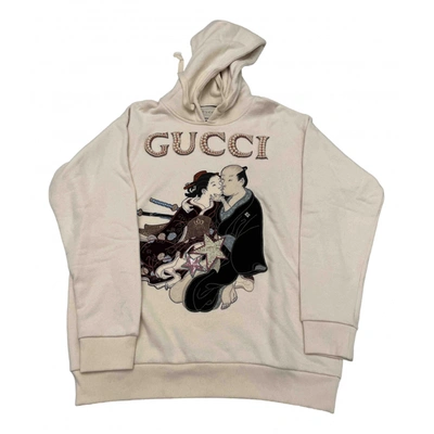 Pre-owned Gucci White Cotton Knitwear
