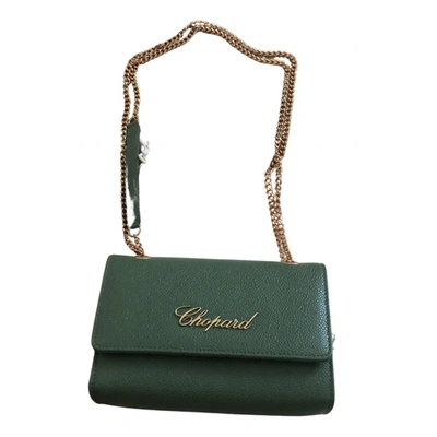 Pre-owned Chopard Leather Handbag In Green