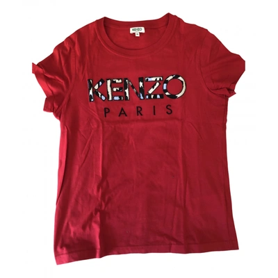 Pre-owned Kenzo Red Cotton Top