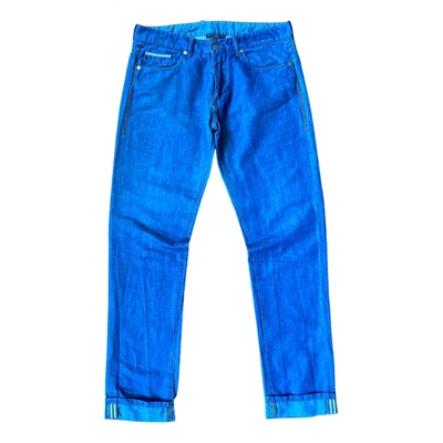Pre-owned Paolo Pecora Slim Jean In Blue