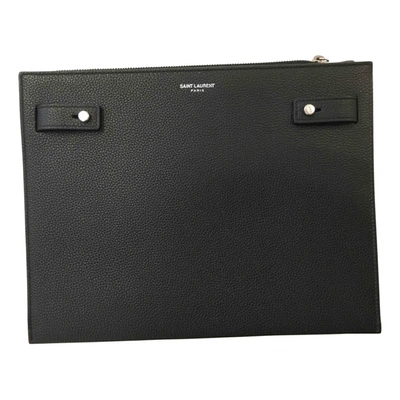 Pre-owned Saint Laurent Leather Accessories In Black