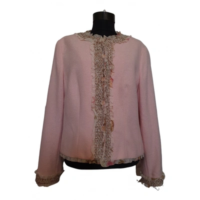 Pre-owned Escada Wool Blazer In Pink