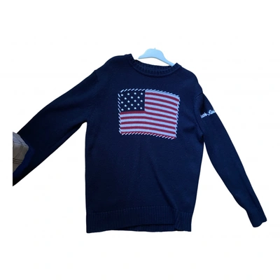 Pre-owned North Sails Wool Pull In Navy