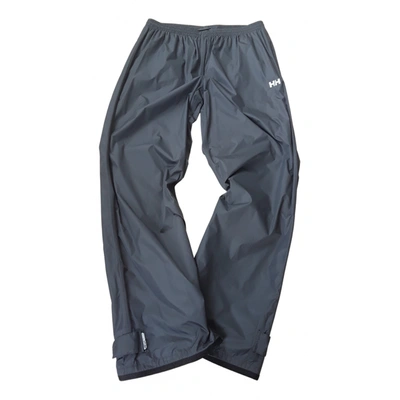 Pre-owned Helly Hansen Trousers In Grey