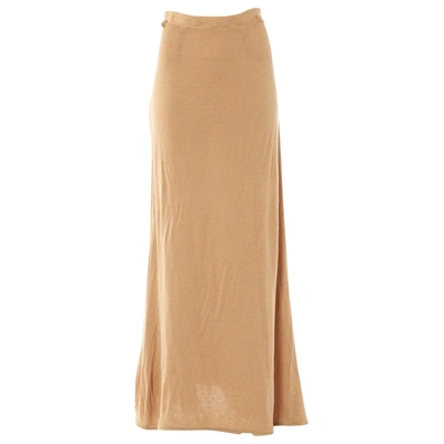 Pre-owned Kaviar Gauche Maxi Skirt In Beige
