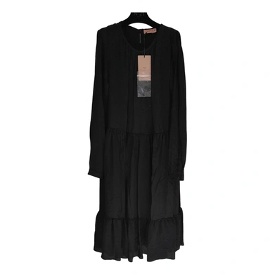 Pre-owned N°21 Silk Mid-length Dress In Black