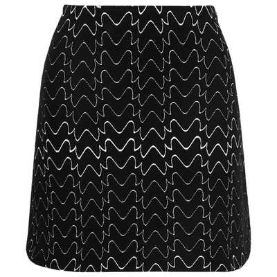 Pre-owned Alaïa Wool Mini Skirt In Black