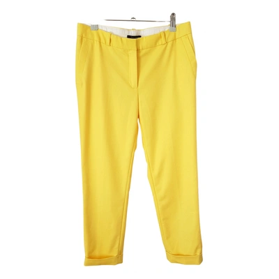 Pre-owned Tara Jarmon Carot Pants In Yellow