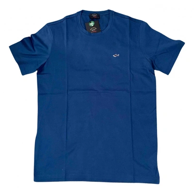 Pre-owned Paul & Shark Blue Cotton T-shirt