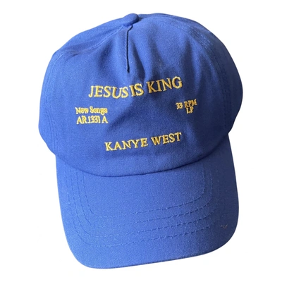 Pre-owned Yeezy Hat In Blue
