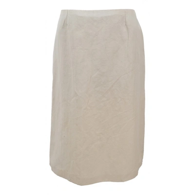 Pre-owned Celine Mid-length Skirt In Beige