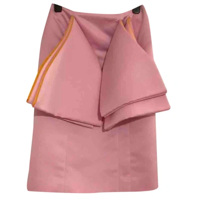 Pre-owned Paskal Mid-length Skirt In Pink