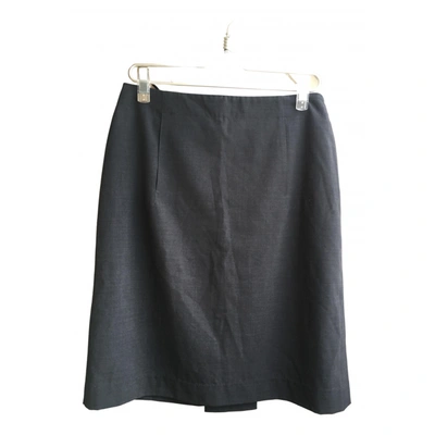 Pre-owned Louis Vuitton Wool Skirt In Anthracite